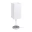 NYC/TEMPO 15/30 asztali lámpa  Polycotton fehér/króm 230V LED E27 15W