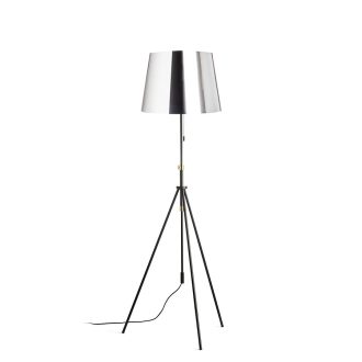   RENDL R14065 LUTON/ILUSION állólámpa, dekoratív krómozott fólia/fekete/fém