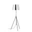 RENDL R14065 LUTON/ILUSION állólámpa, dekoratív krómozott fólia/fekete/fém