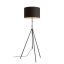RENDL R14068 LUTON/RON állólámpa, dekoratív Polycotton fekete/fekete/fém