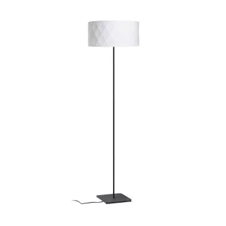   CORTINA/JAKARANDA állólámpa fehér/fekete textil/fém 230V LED E27 15W