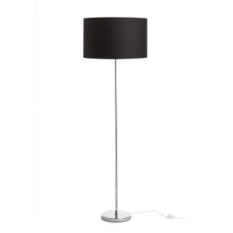   RENDL R14084 NYC/RON állólámpa, dekoratív Polycotton fekete/króm