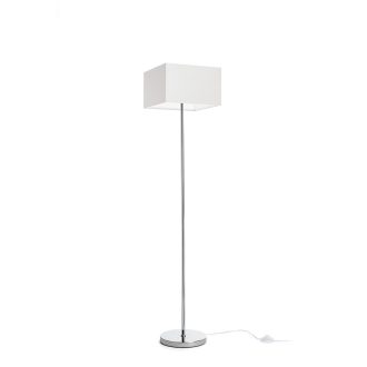   RENDL R14085 NYC/TEMPO állólámpa, dekoratív Polycotton fehér/króm