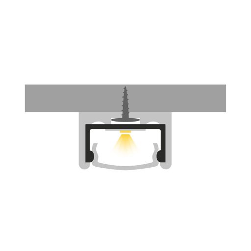 RENDL R14086 LED PROFILE LED szalag, profil fehér matt akril/alumínium