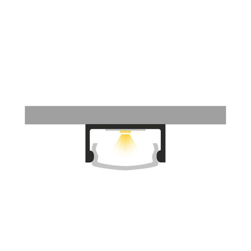 RENDL R14086 LED PROFILE LED szalag, profil fehér matt akril/alumínium