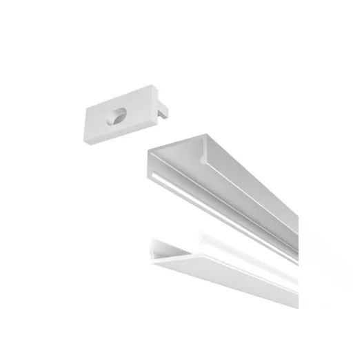 LED PROFILE G felületre szerelhető 1m eloxált alumínium/matt akrilát