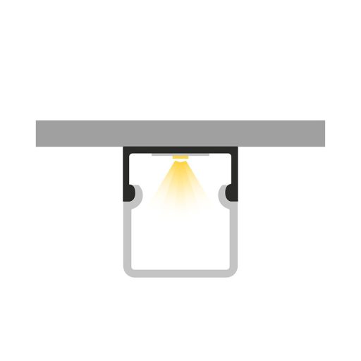 RENDL R14089 LED PROFILE LED szalag, profil fehér matt akril/alumínium