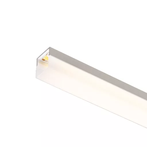 LED PROFILE H felületre szerelhető 1m fehér matt akrilát/alumínium