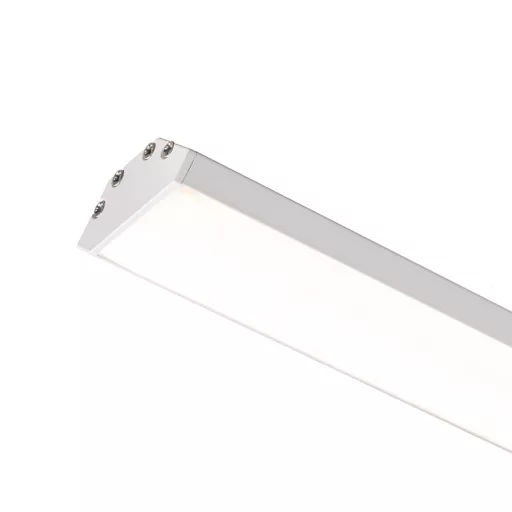 LED PROFILE J felületre szerelhető 1m fehér matt akrilát/alumínium