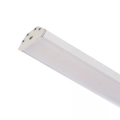LED PROFILE J felületre szerelhető 1m eloxált alumínium/matt akrilát