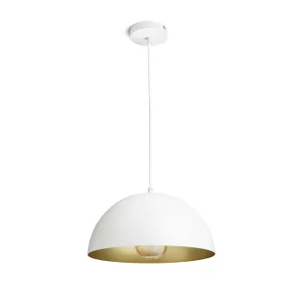 GLADYS 30 závěsná bílá/zlatá 230V LED E27 15W