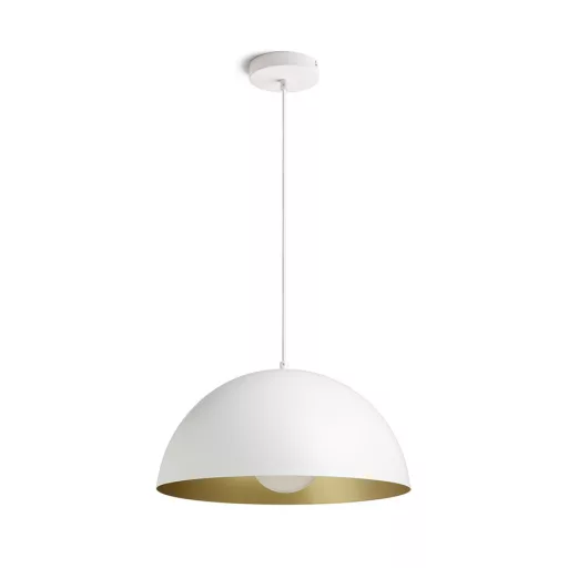 GLADYS 40 závěsná bílá/zlatá 230V LED E27 30W
