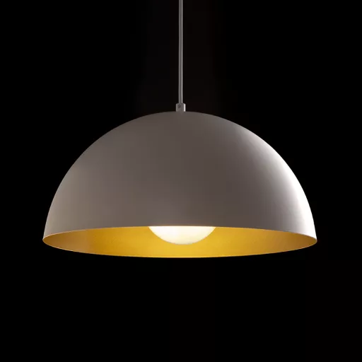 GLADYS 40 závěsná bílá/zlatá 230V LED E27 30W
