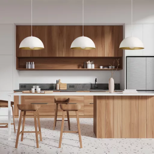 GLADYS 40 závěsná bílá/zlatá 230V LED E27 30W
