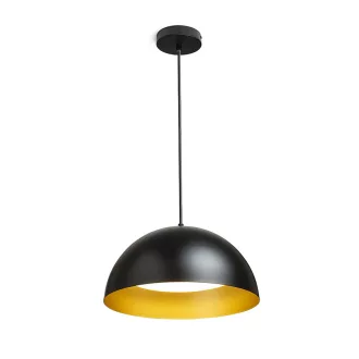GLADYS 40 závěsná černá/zlatá 230V LED E27 30W