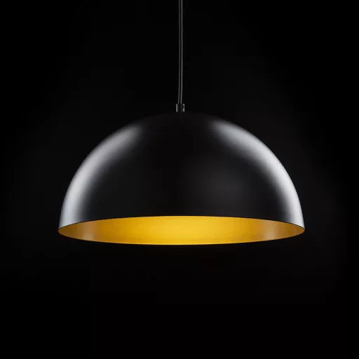 GLADYS 40 závěsná černá/zlatá 230V LED E27 30W
