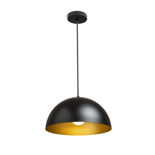 RENDL R14114 GLADYS függőlámpatest, fém fekete/aranysárga