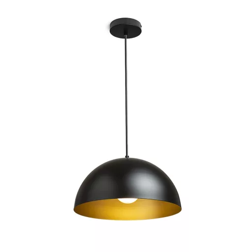 GLADYS 40 závěsná černá/zlatá 230V LED E27 30W