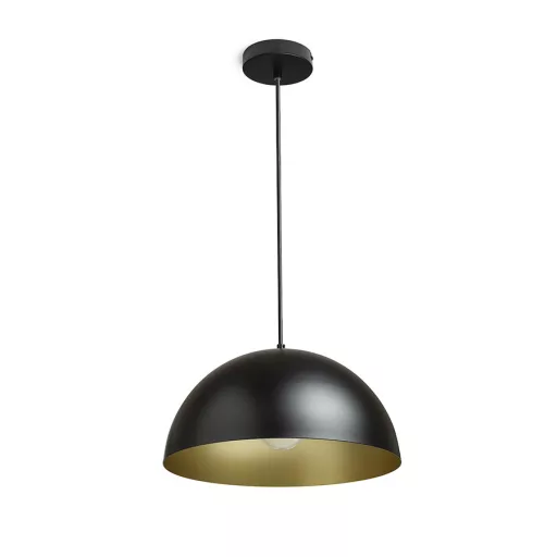 GLADYS 40 závěsná černá/zlatá 230V LED E27 30W