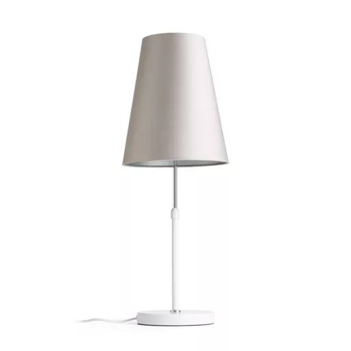 EMMETT stolní podstavec bílá chrom 230V LED E27 15W