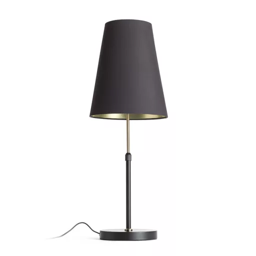 EMMETT stolní podstavec černá staromosazná 230V LED E27 15W