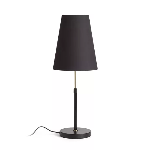 EMMETT stolní podstavec černá staromosazná 230V LED E27 15W