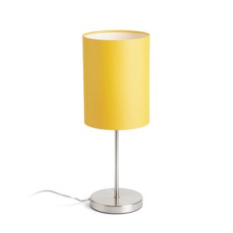   RENDL R14156 NYC/RON asztali lámpa, dekoratív Chintz sárgabarack/matt nikkel