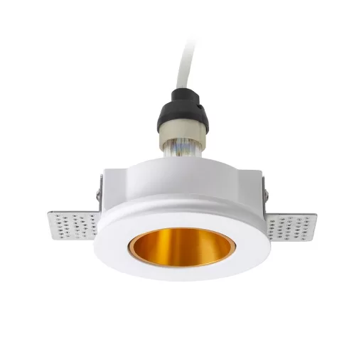 DAYTONA rögzített lámpa gipsz/szálcsiszolt sárgaréz 230V LED GU10 8W