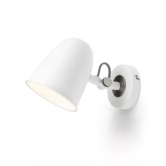 DANNY nástěnná bílá matný nikl 230V LED E14 5W
