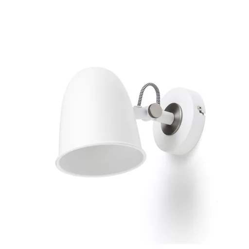 DANNY nástěnná bílá matný nikl 230V LED E14 5W