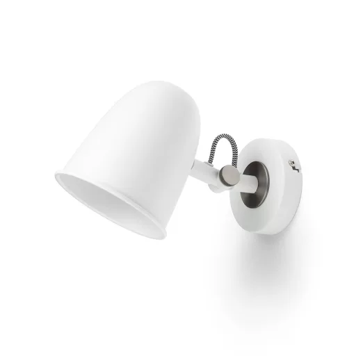 DANNY nástěnná bílá matný nikl 230V LED E14 5W