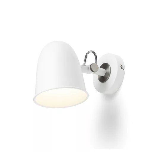 DANNY nástěnná bílá matný nikl 230V LED E14 5W