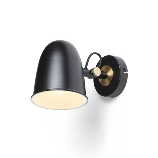 DANNY nástěnná černá mosaz 230V LED E14 5W