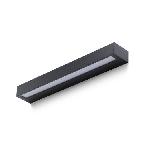 RENDL R14199 ASTER LED kültéri lámpa, szögletes fali IP65 fekete opálakril