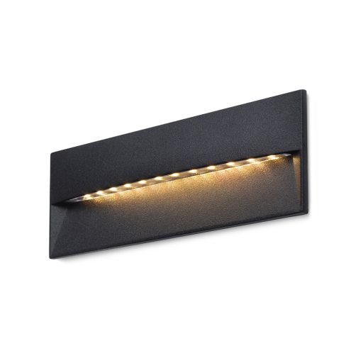 RENDL R14205 REP LED kültéri lámpa, falba süllyesztett IP65 fekete