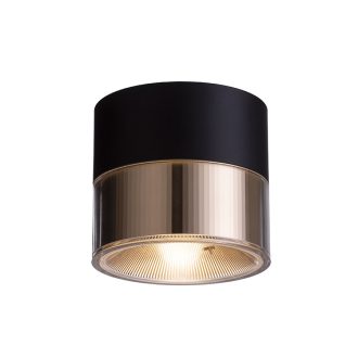  RENDL R14217 JUNIPER LED felületre szerelhető lámpatest, downlight fekete/aranysárga