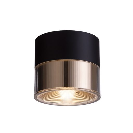 RENDL R14217 JUNIPER LED felületre szerelhető lámpatest, downlight fekete/aranysárga