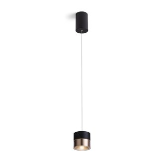  RENDL R14219 JUNIPER LED függőlámpatest, állítható fekete/aranysárga