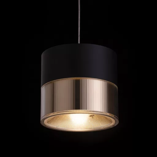JUNIPER závěsná stahovatelná černá/zlatá 230V LED 15W 30° 3000K