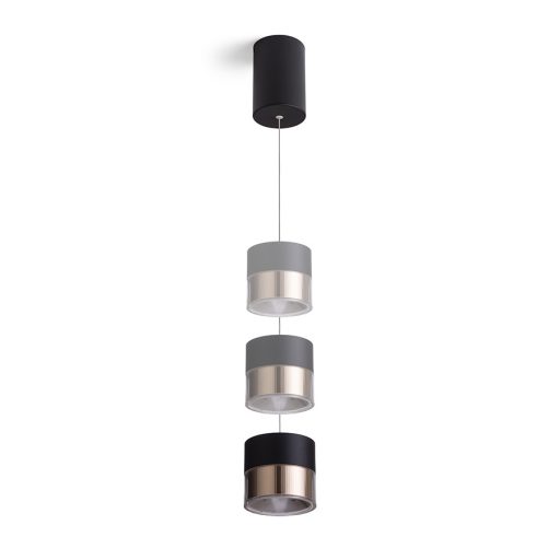 RENDL R14219 JUNIPER LED függőlámpatest, állítható fekete/aranysárga