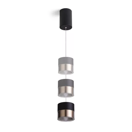 JUNIPER závěsná stahovatelná černá/zlatá 230V LED 15W 30° 3000K