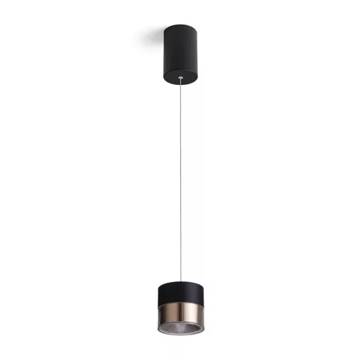 JUNIPER závěsná stahovatelná černá/zlatá 230V LED 15W 30° 3000K