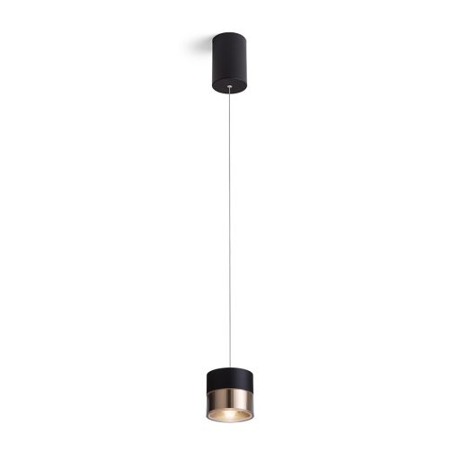 RENDL R14219 JUNIPER LED függőlámpatest, állítható fekete/aranysárga