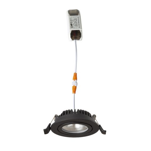 RENDL R14237 JADE LED mennyezeti lámpa, kör alakú billenthető fekete