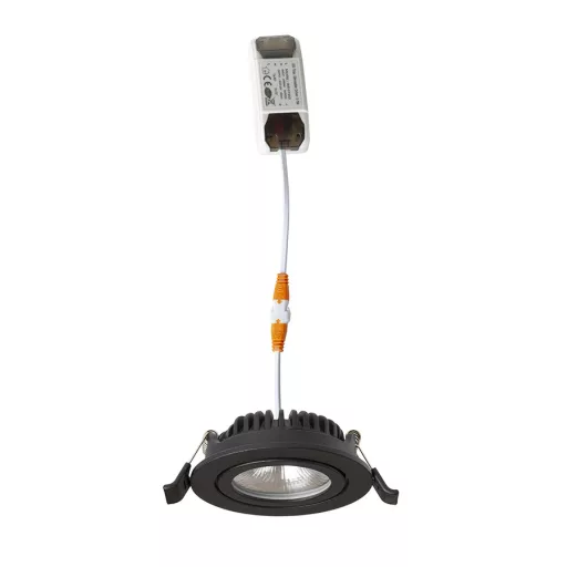 JADE DIMM TO WARM süllyesztett lámpa fekete 230V LED 6W 60° 3000 - 2000K