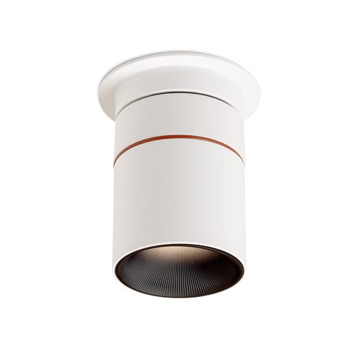 RENDL R14239 AUGUSTA LED mennyezeti lámpa, félig süllyesztett fehér/fekete