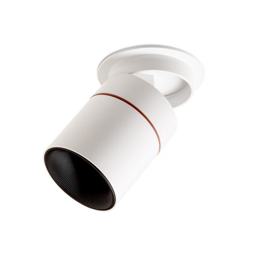 RENDL R14239 AUGUSTA LED mennyezeti lámpa, félig süllyesztett fehér/fekete
