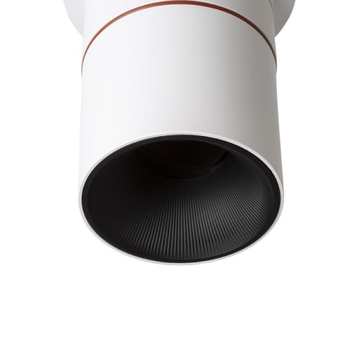 RENDL R14239 AUGUSTA LED mennyezeti lámpa, félig süllyesztett fehér/fekete