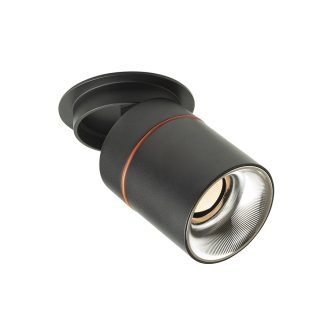   RENDL R14240 AUGUSTA LED mennyezeti lámpa, félig süllyesztett fekete króm