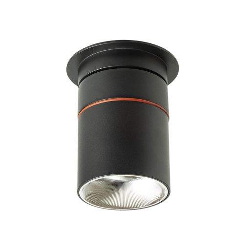 RENDL R14240 AUGUSTA LED mennyezeti lámpa, félig süllyesztett fekete króm